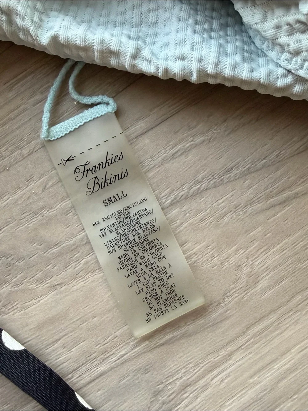 Frankie’s Bikinis Mackenzie Seersucker Bikini Bottoms Reversible